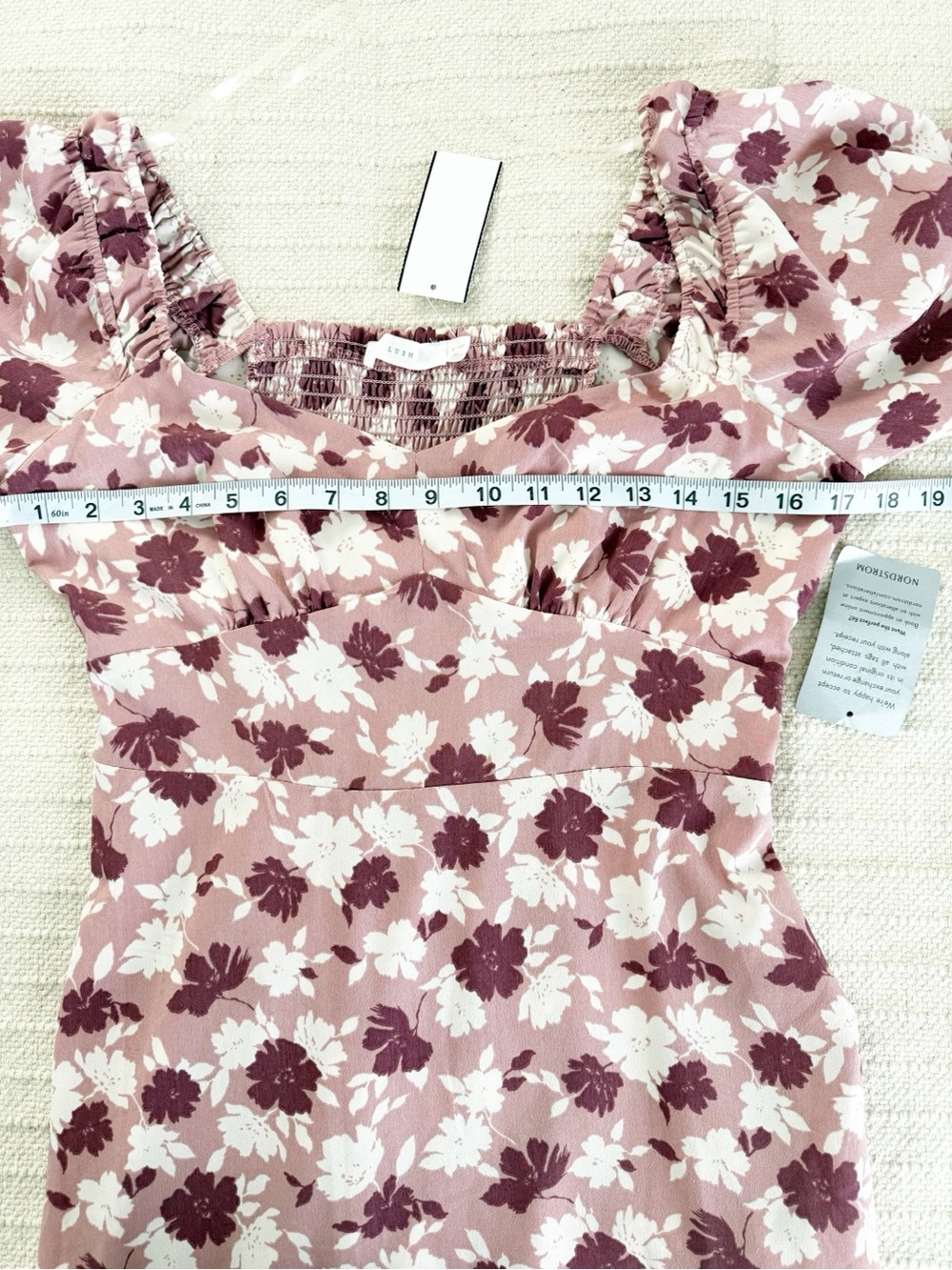 Lush Rose Pink Floral Midi Dress - Picture 4 of 7